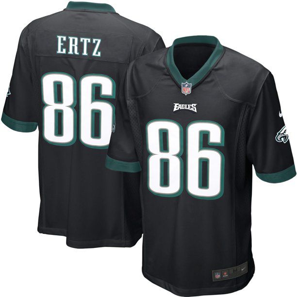 Men Philadelphia Eagles 86 Zach Ertz Nike Black Game NFL Jersey